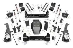 Chevrolet Silverado 2500 HD Suspension Lift Kit - Front + Rear - Rough Country - 5 Inch Lift Kit with Torsion Drop - '20-'25 Chevrolet Silverado 2500 HD Suspension Lift Kit - Front + Rear - Rough Country - 5 Inch Lift Kit with Torsion Drop - '20-'25